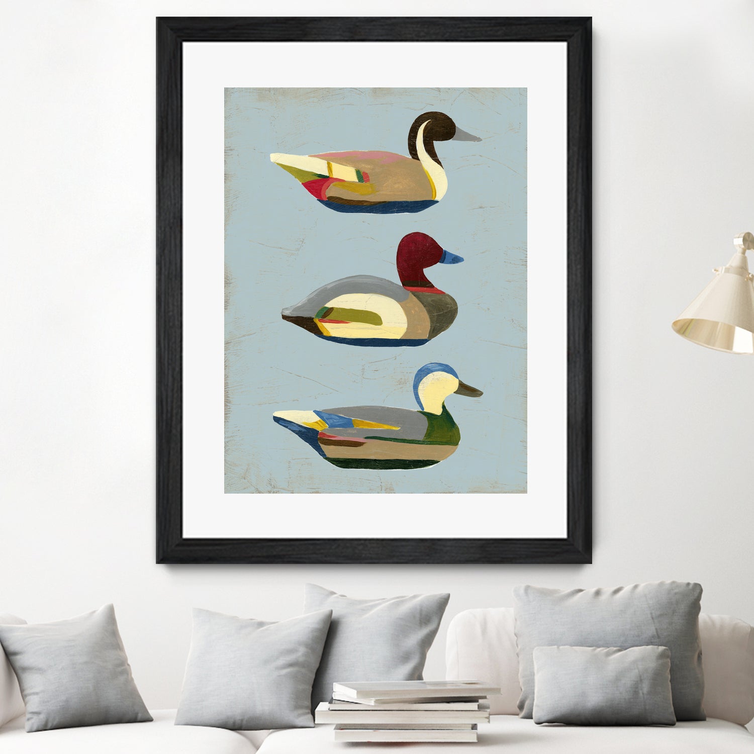 Decoy Ducks I by June Erica Vess on GIANT ART - animals nature birds