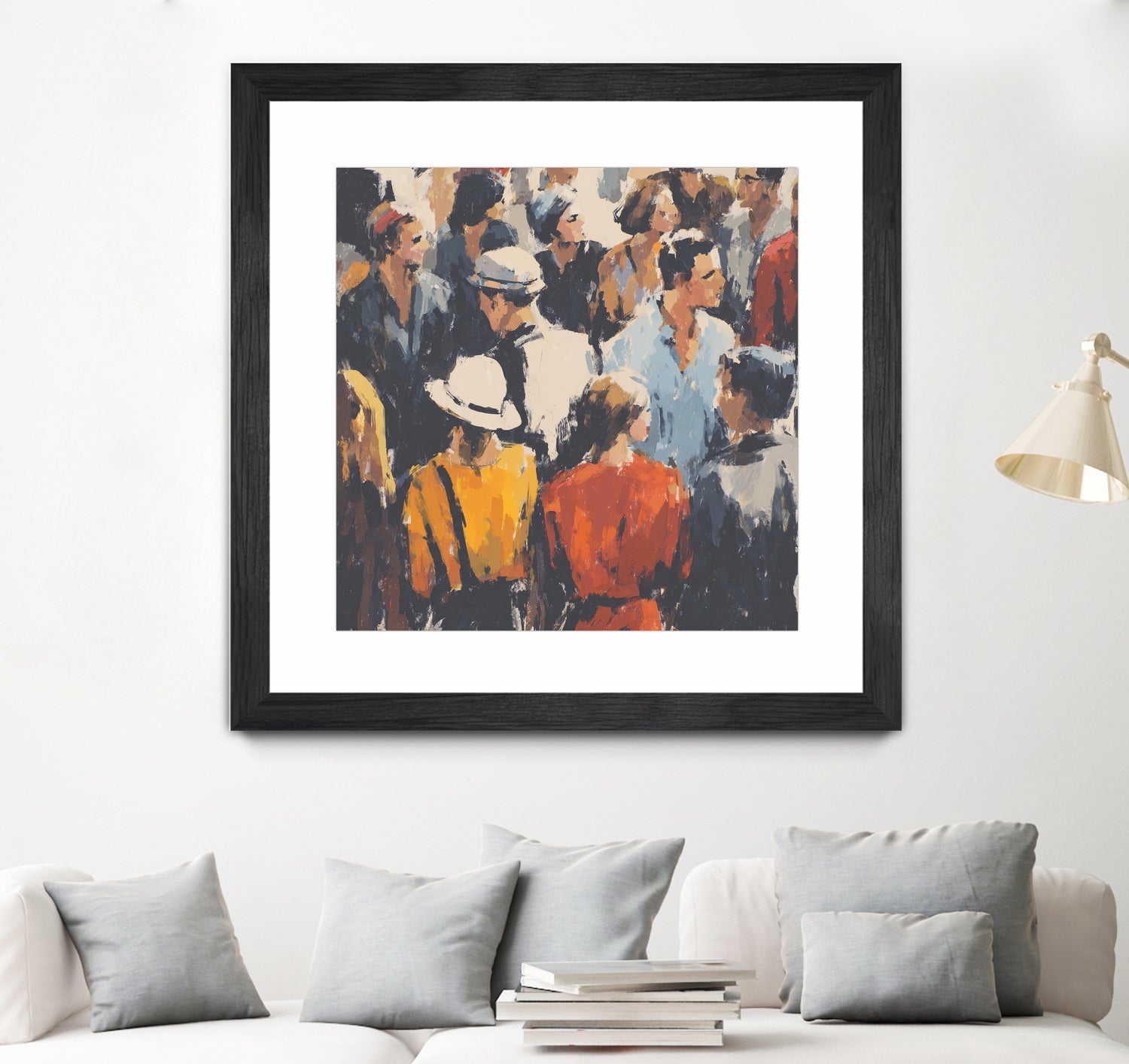 Faces in the Crowd I by Walker Noble on GIANT ART - figurative fashion other