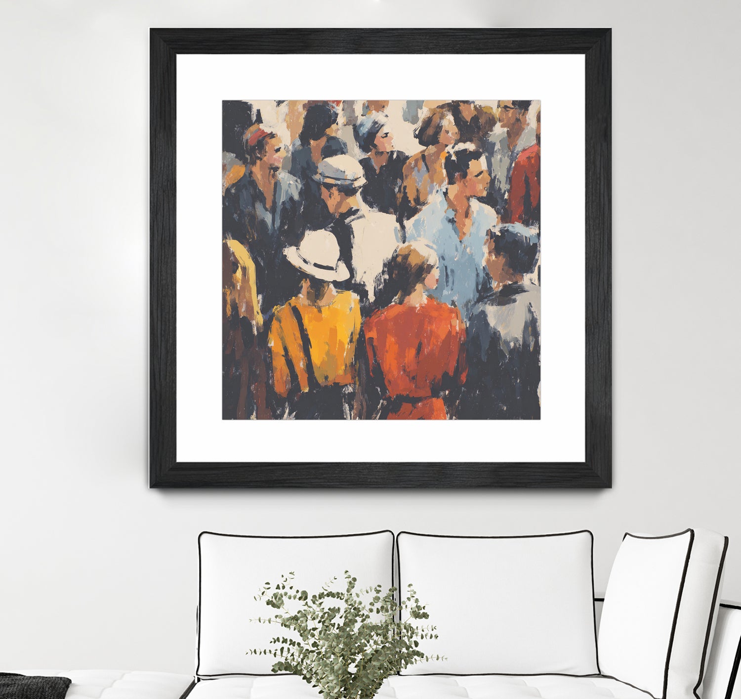 Faces in the Crowd I by Walker Noble on GIANT ART - figurative fashion other