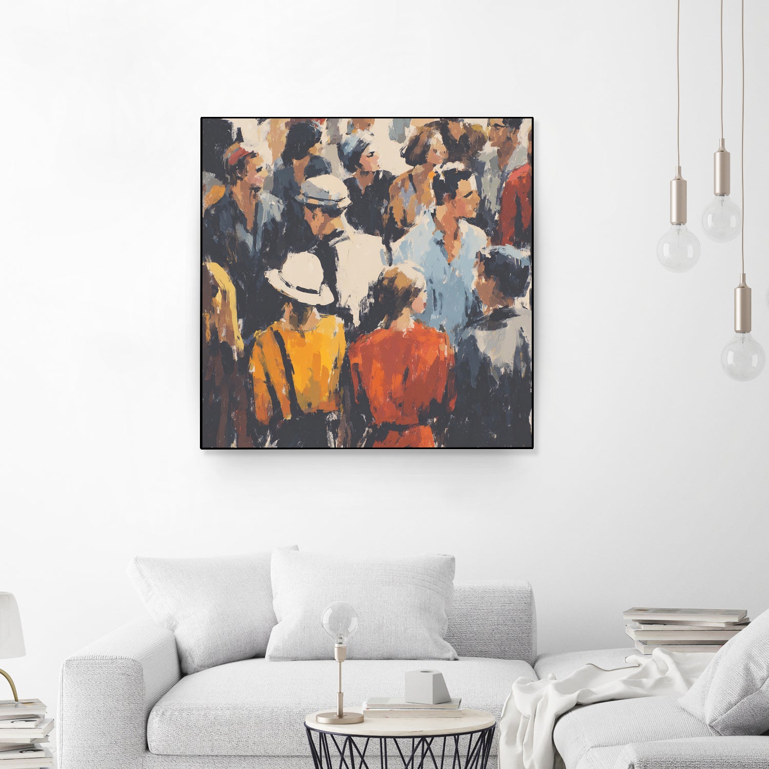 Faces in the Crowd I by Walker Noble on GIANT ART - figurative fashion other