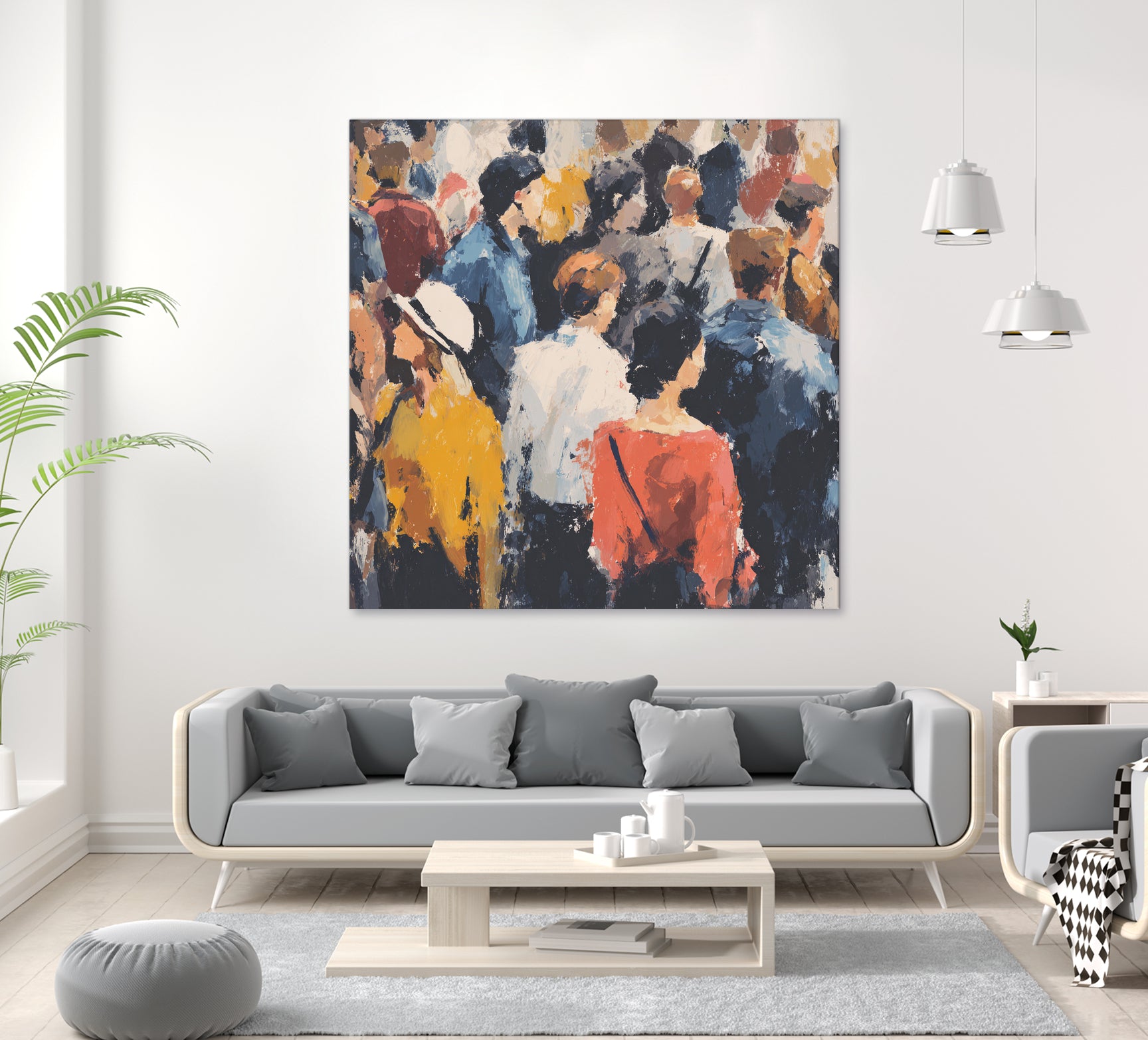 Faces in the Crowd II by Walker Noble on GIANT ART - figurative fashion other