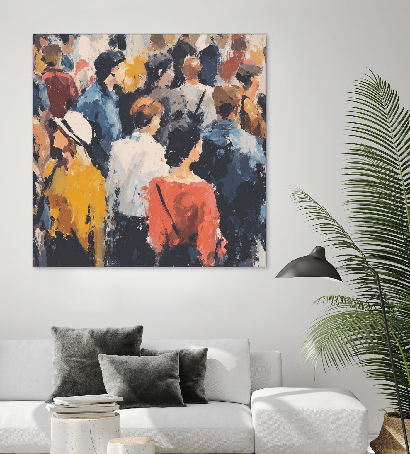 Faces in the Crowd II by Walker Noble on GIANT ART - figurative fashion other