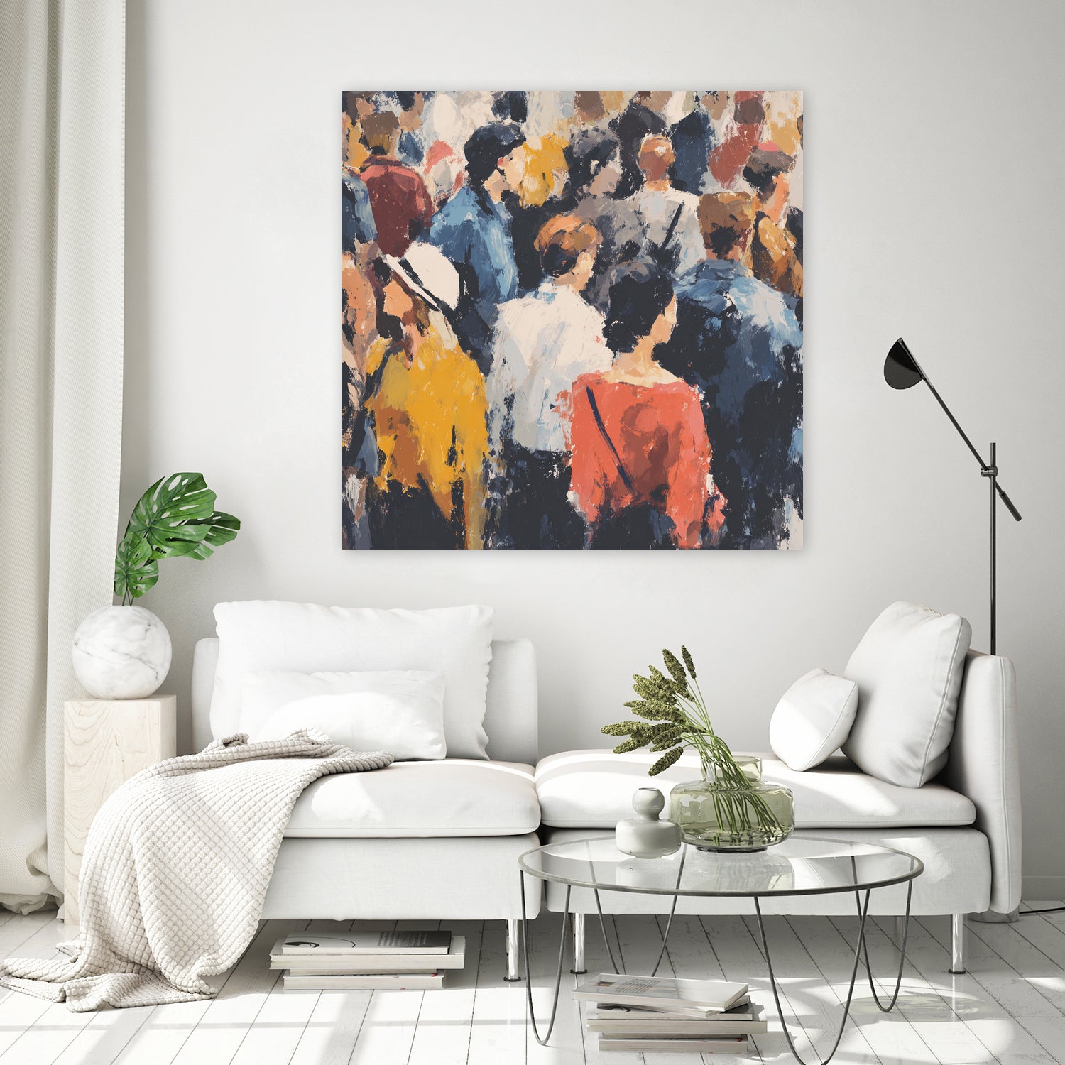 Faces in the Crowd II by Walker Noble on GIANT ART - figurative fashion other