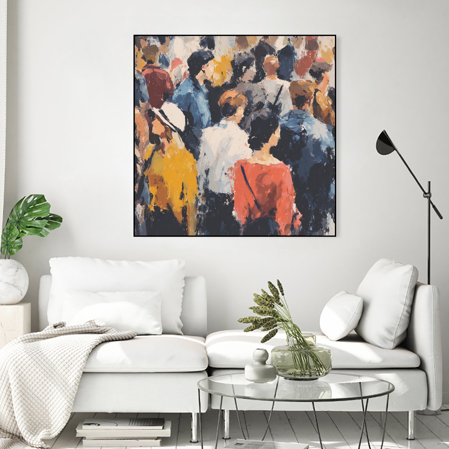 Faces in the Crowd II by Walker Noble on GIANT ART - figurative fashion other