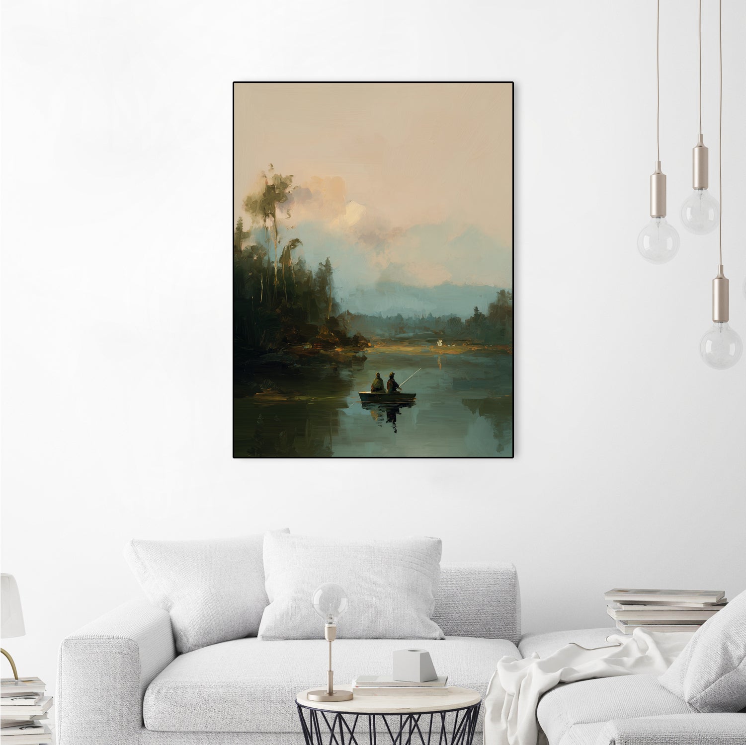 On The Lake I by Paula Freeman on GIANT ART - landscapes seascapes lakes rivers