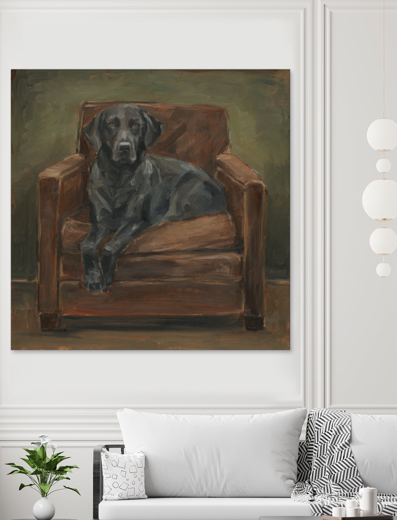 Hunting Lounge II by Ethan Harper on GIANT ART - animals nature pets