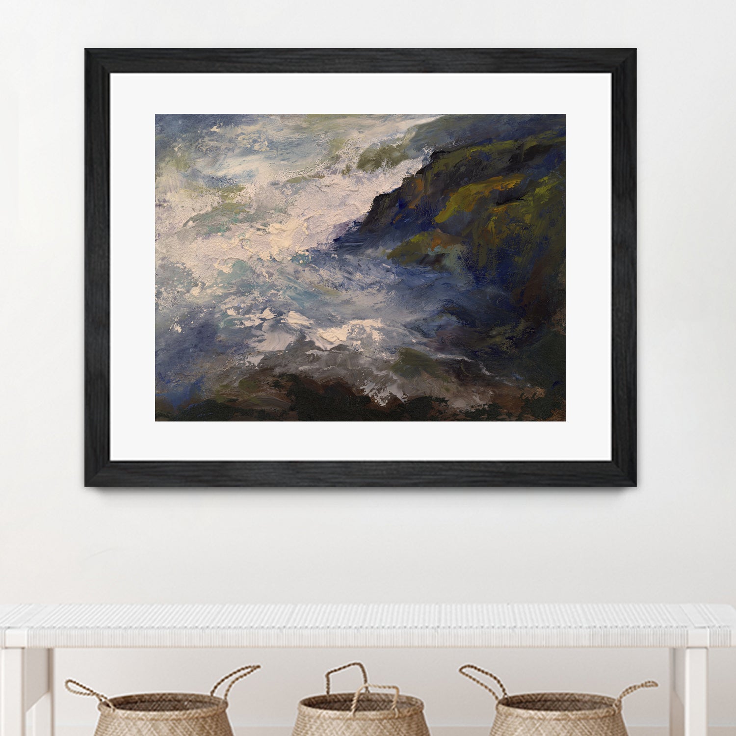 Cliff View by Sheila Finch on GIANT ART - landscapes seascapes seascapes