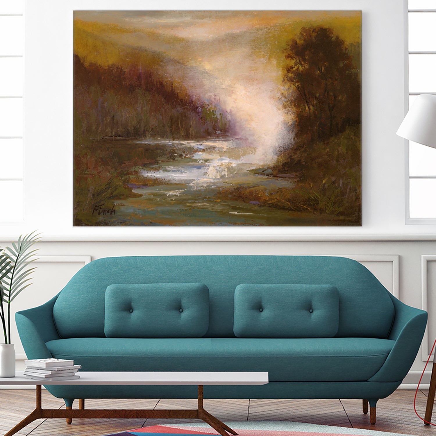 Waterfall Mist by Sheila Finch on GIANT ART - landscapes seascapes lakes rivers