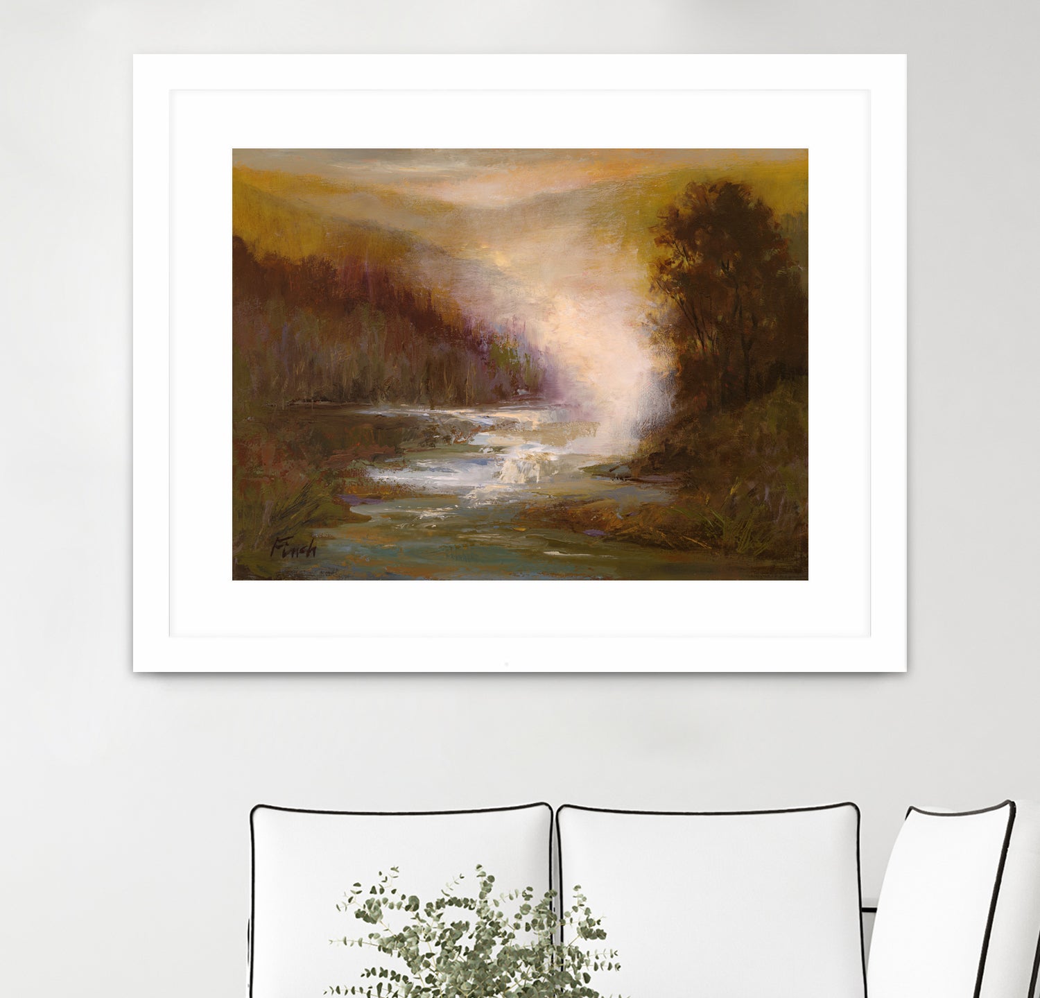 Waterfall Mist by Sheila Finch on GIANT ART - landscapes seascapes lakes rivers