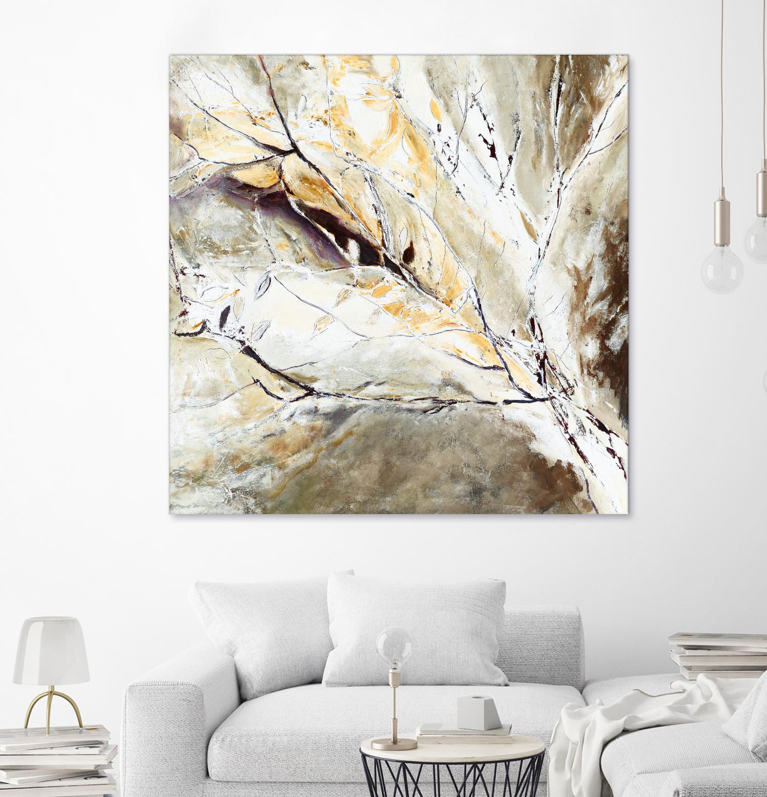Brocart by Kathleen Cloutier on GIANT ART - white abstract