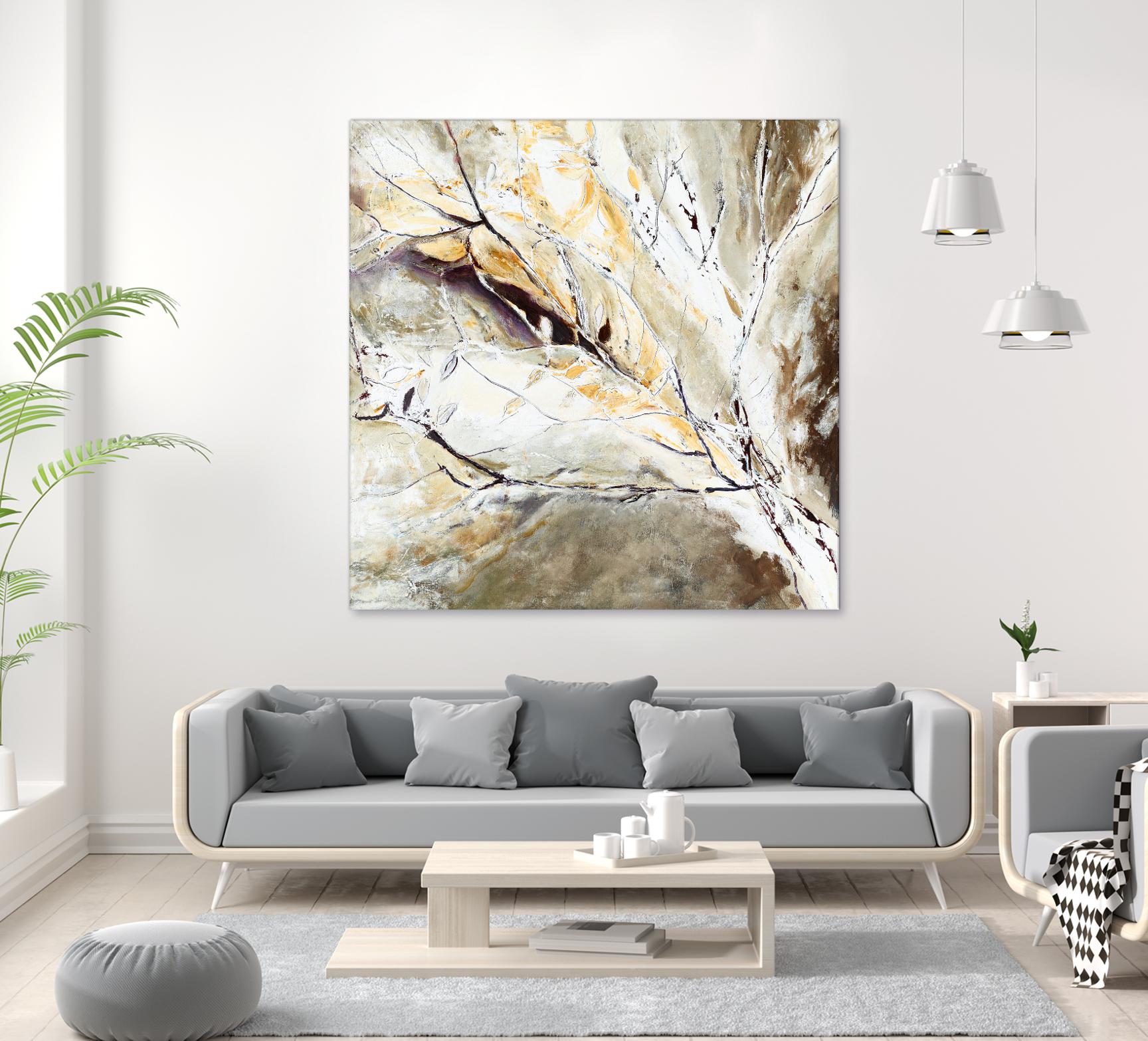 Brocart by Kathleen Cloutier on GIANT ART - white abstract