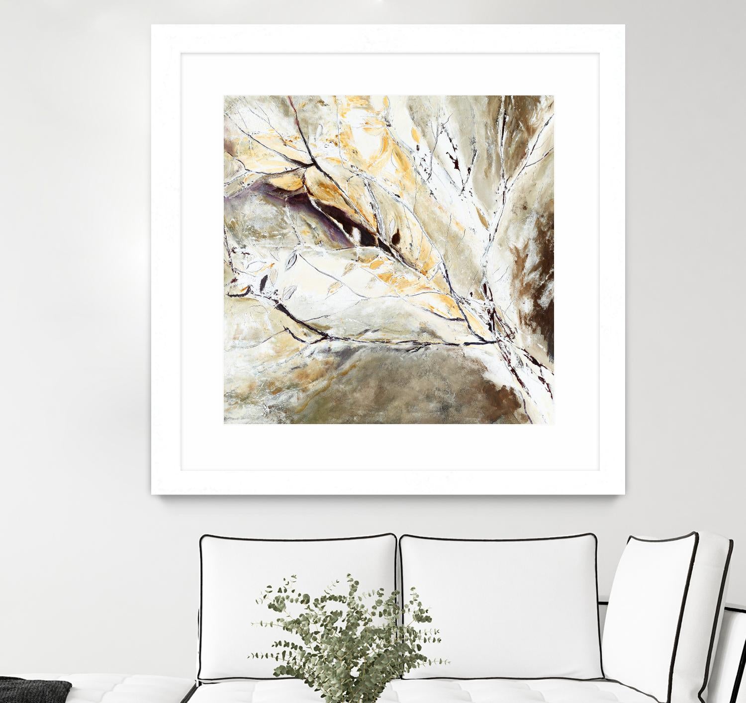 Brocart by Kathleen Cloutier on GIANT ART - white abstract
