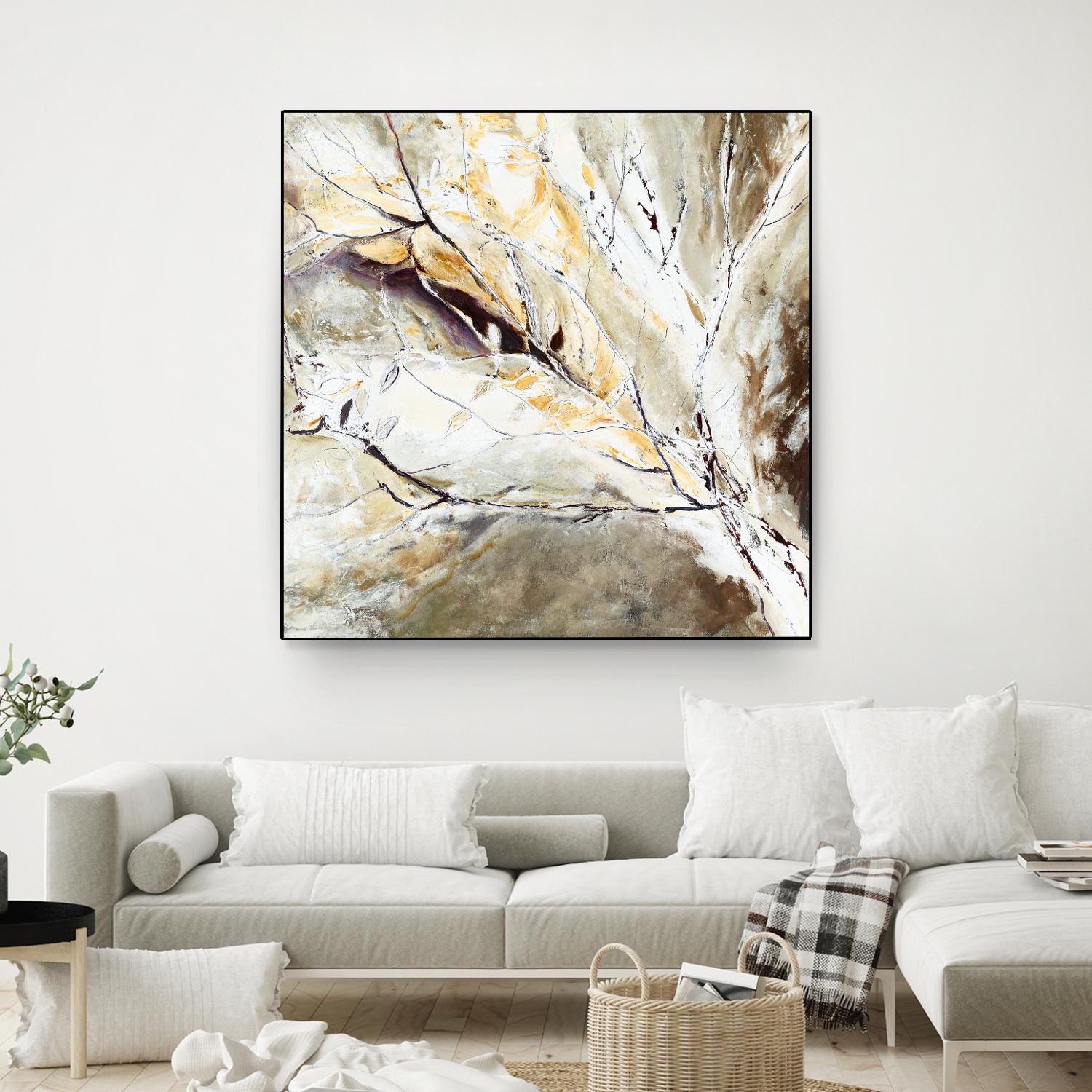 Brocart by Kathleen Cloutier on GIANT ART - white abstract