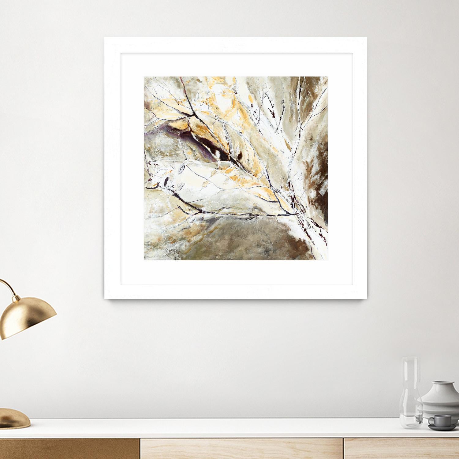 Brocart by Kathleen Cloutier on GIANT ART - white abstract