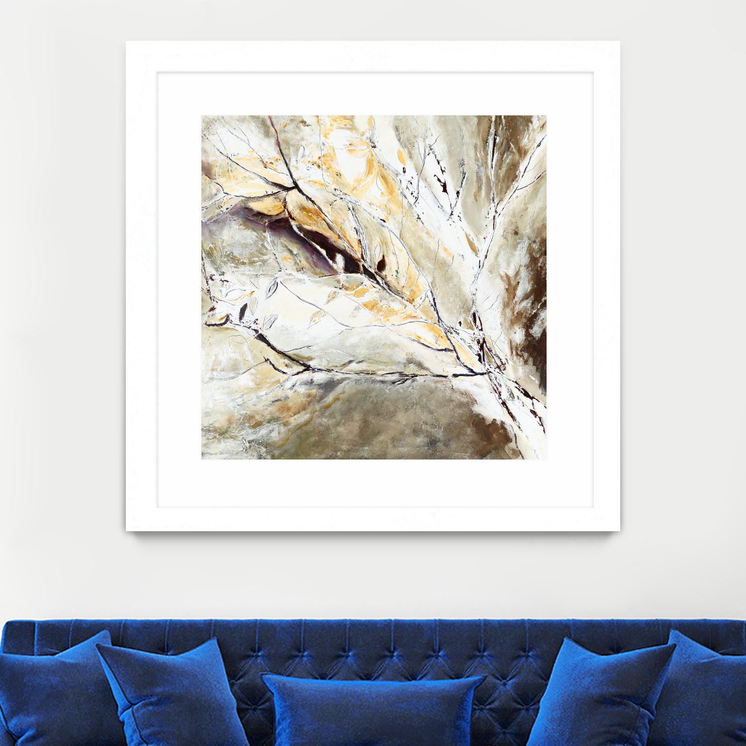 Brocart by Kathleen Cloutier on GIANT ART - white abstract