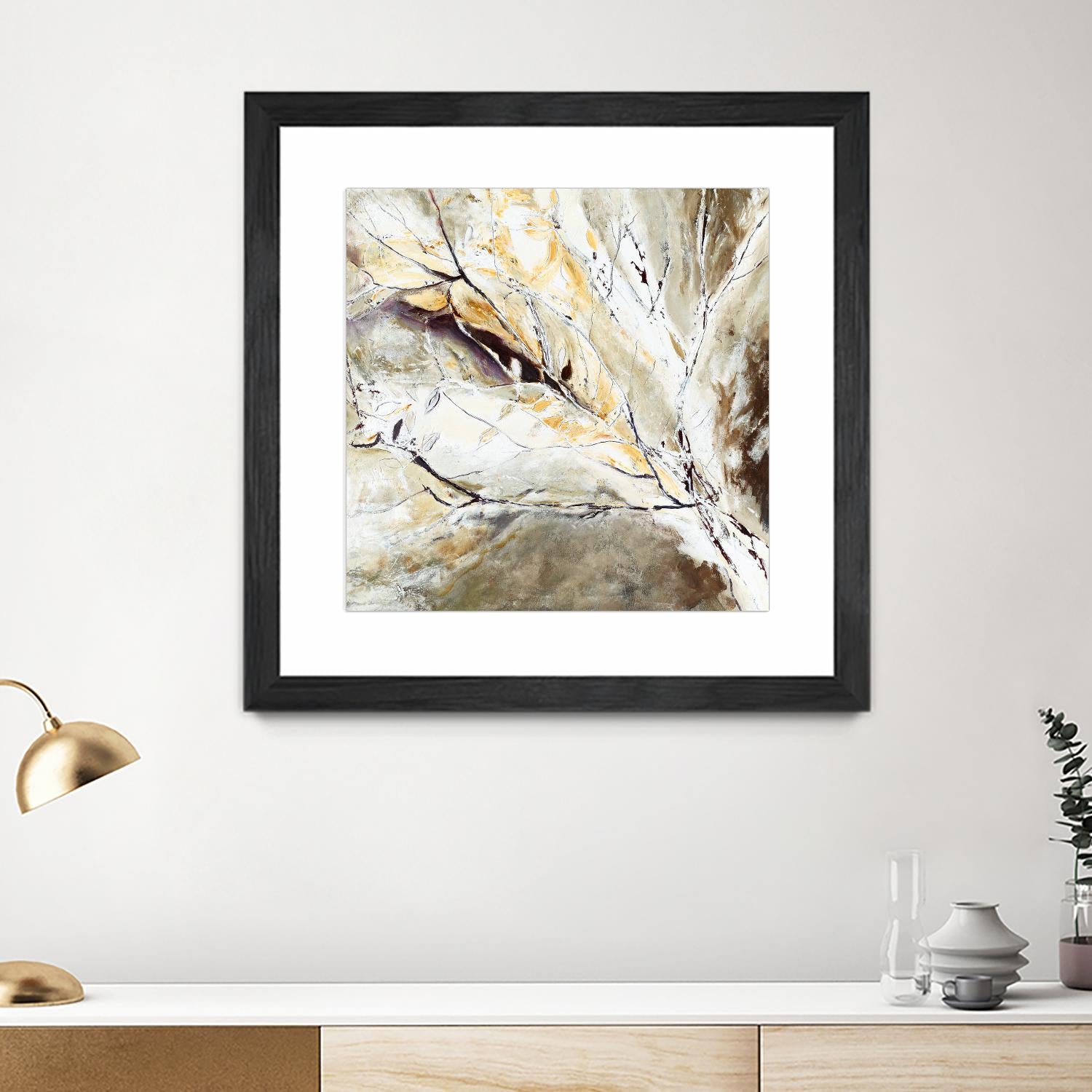 Brocart by Kathleen Cloutier on GIANT ART - white abstract