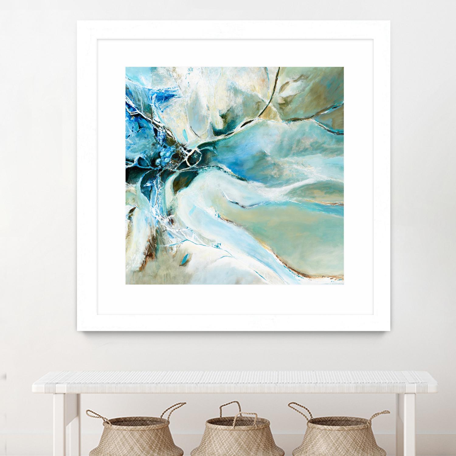 Écume by Kathleen Cloutier on GIANT ART - green abstract