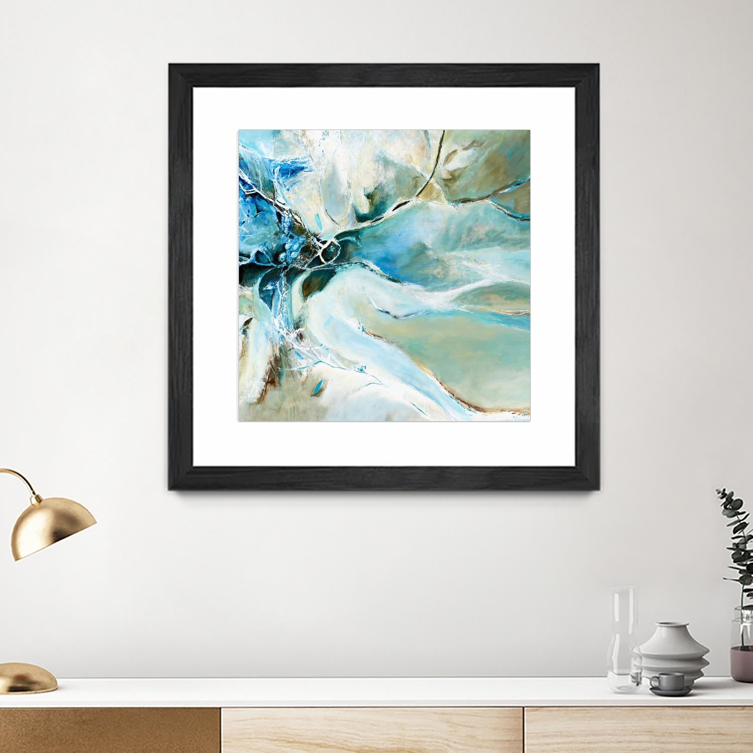 Écume by Kathleen Cloutier on GIANT ART - green abstract