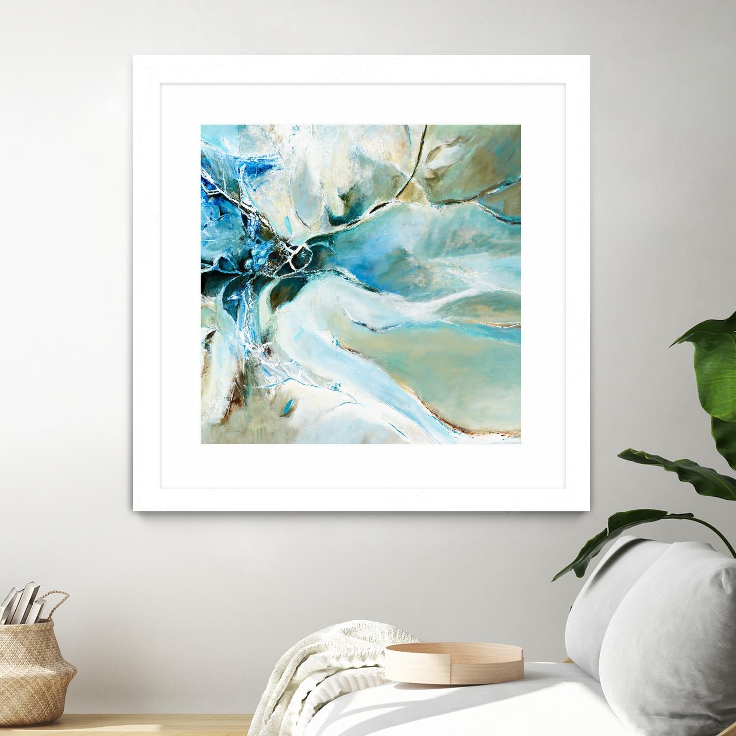 Écume by Kathleen Cloutier on GIANT ART - green abstract