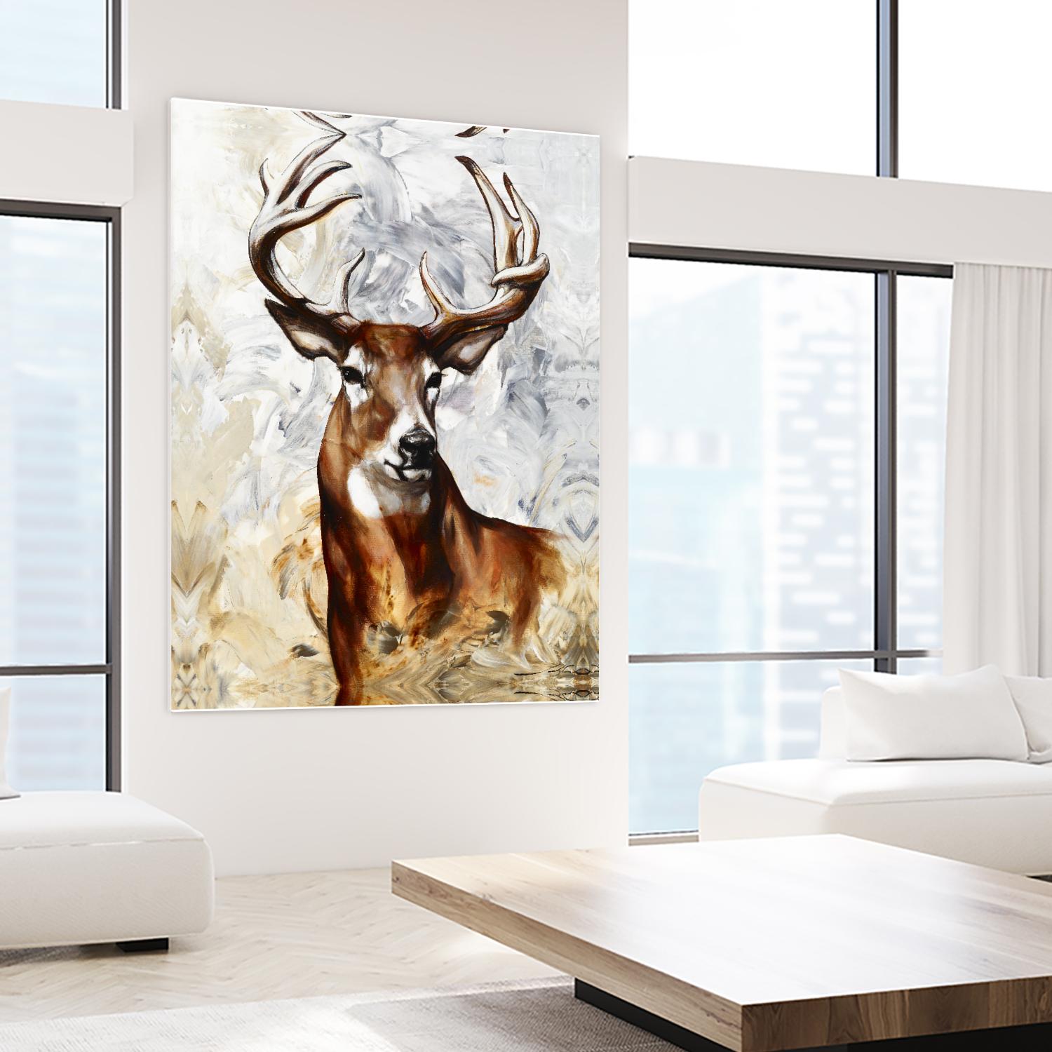 Majesté by Marie Andrée Leblond on GIANT ART - grey animals