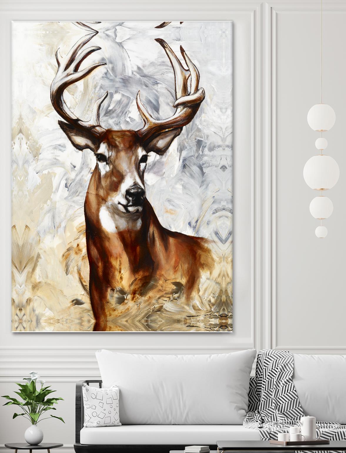 Majesté by Marie Andrée Leblond on GIANT ART - grey animals