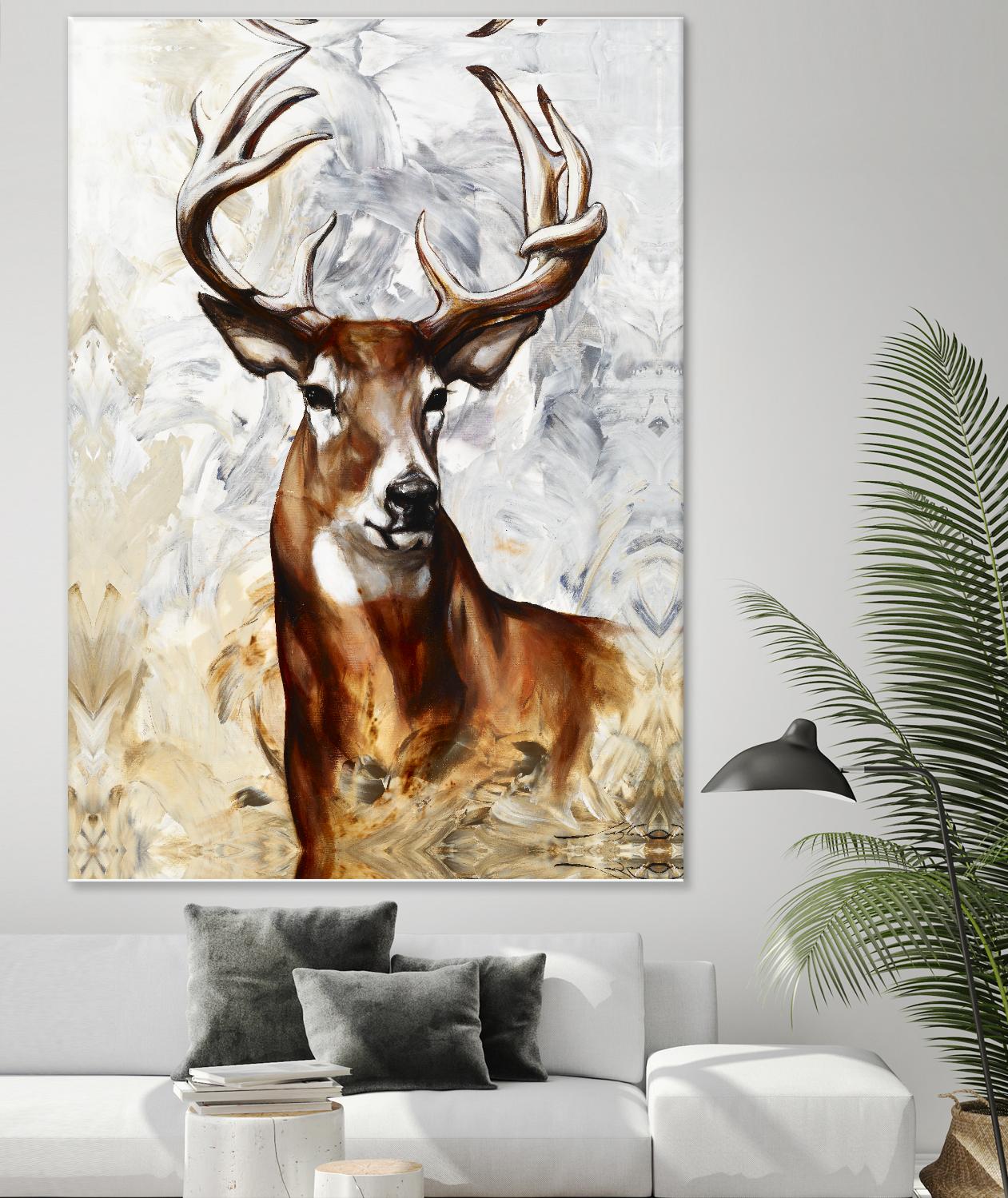 Majesté by Marie Andrée Leblond on GIANT ART - grey animals