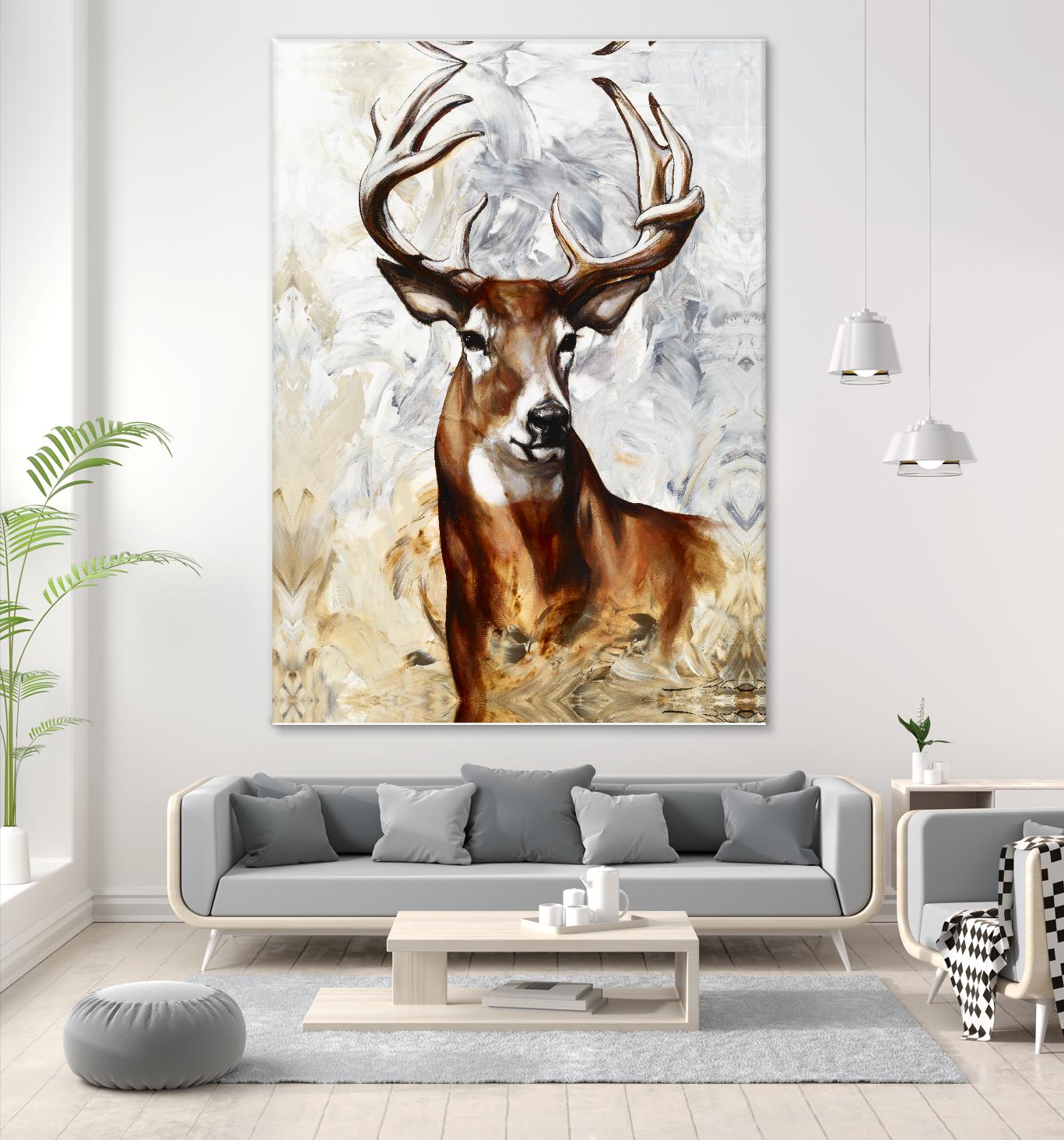 Majesté by Marie Andrée Leblond on GIANT ART - grey animals