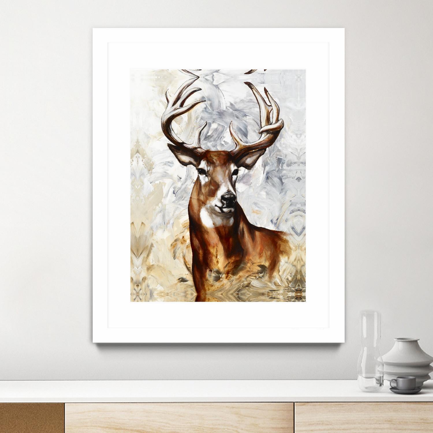 Majesté by Marie Andrée Leblond on GIANT ART - brown animals deer