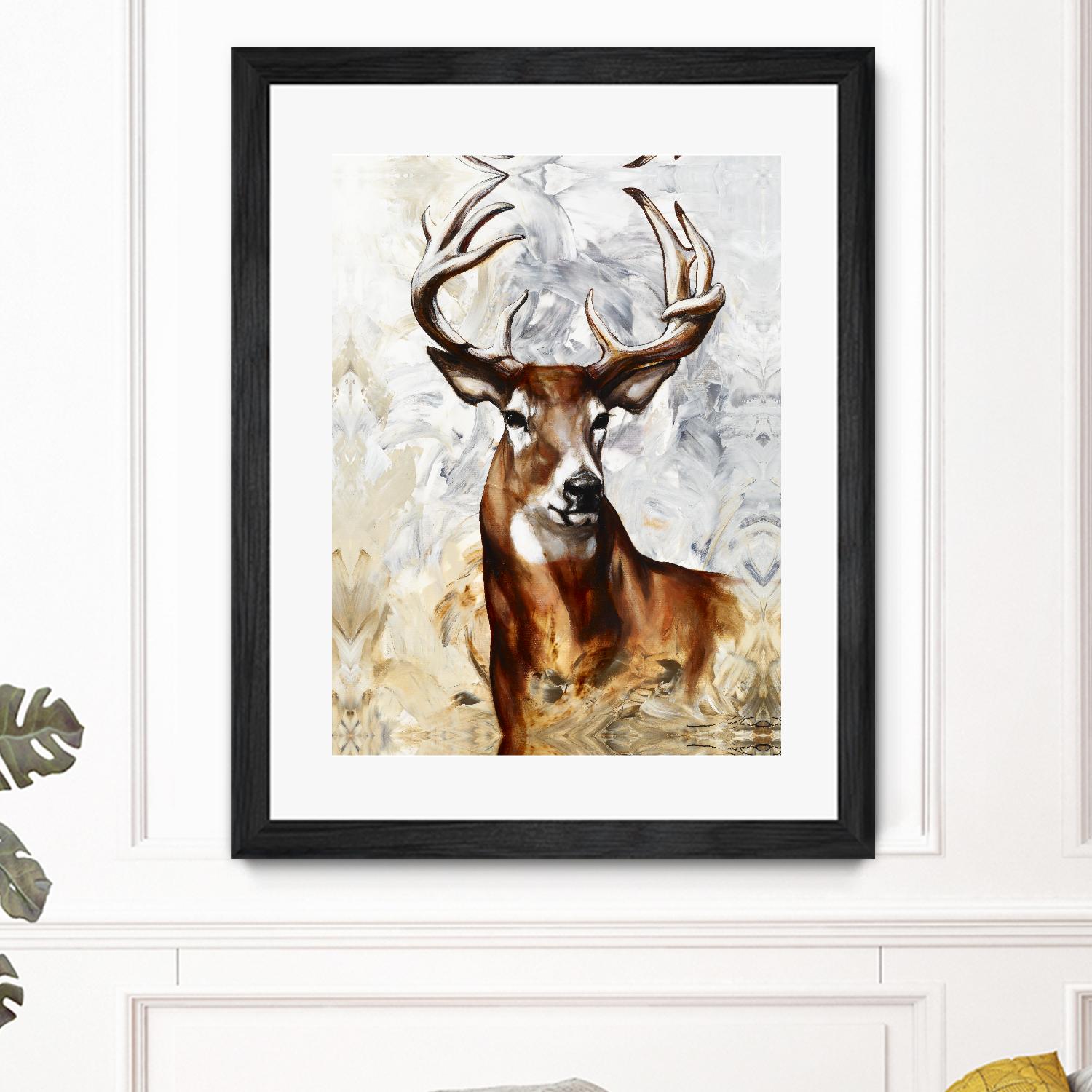Majesté by Marie Andrée Leblond on GIANT ART - brown animals deer