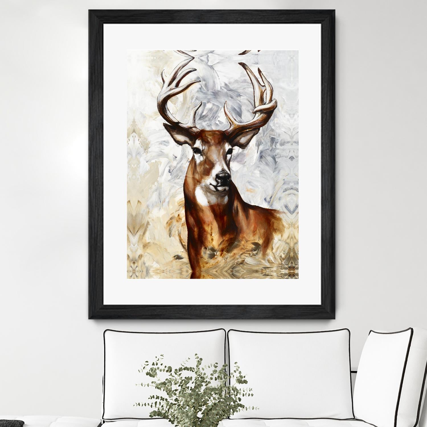 Majesté by Marie Andrée Leblond on GIANT ART - brown animals deer