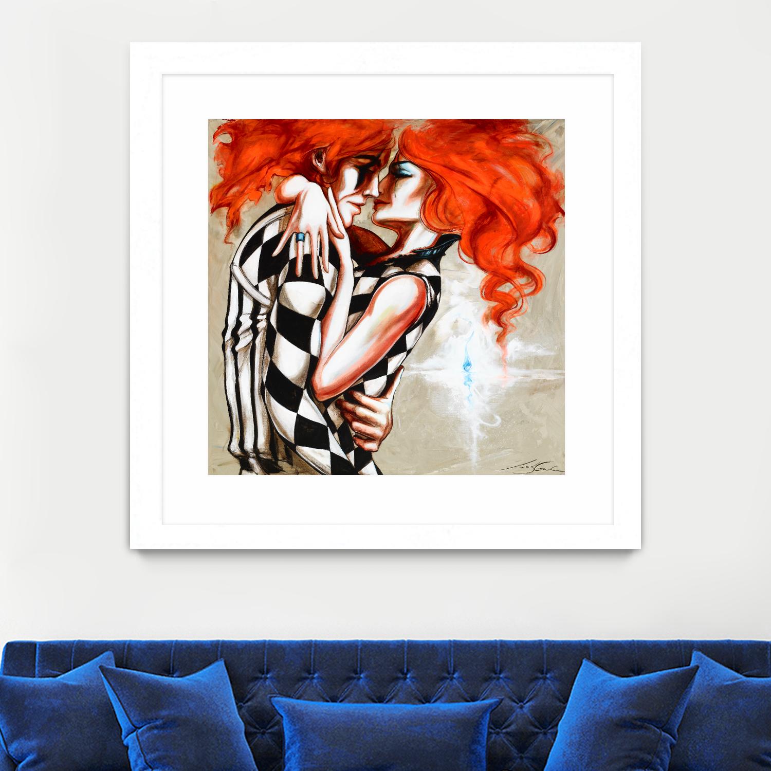 Flame by Marie Andrée Leblond on GIANT ART - orange men and women