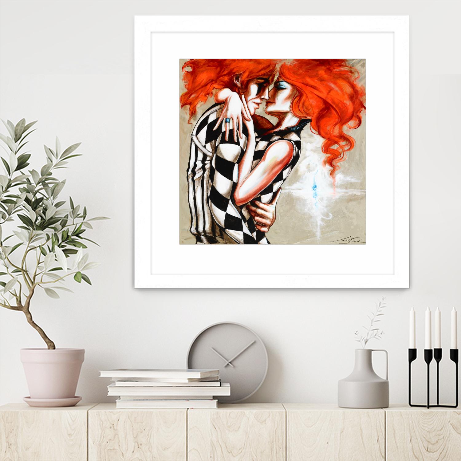 Flame by Marie Andrée Leblond on GIANT ART - orange men and women