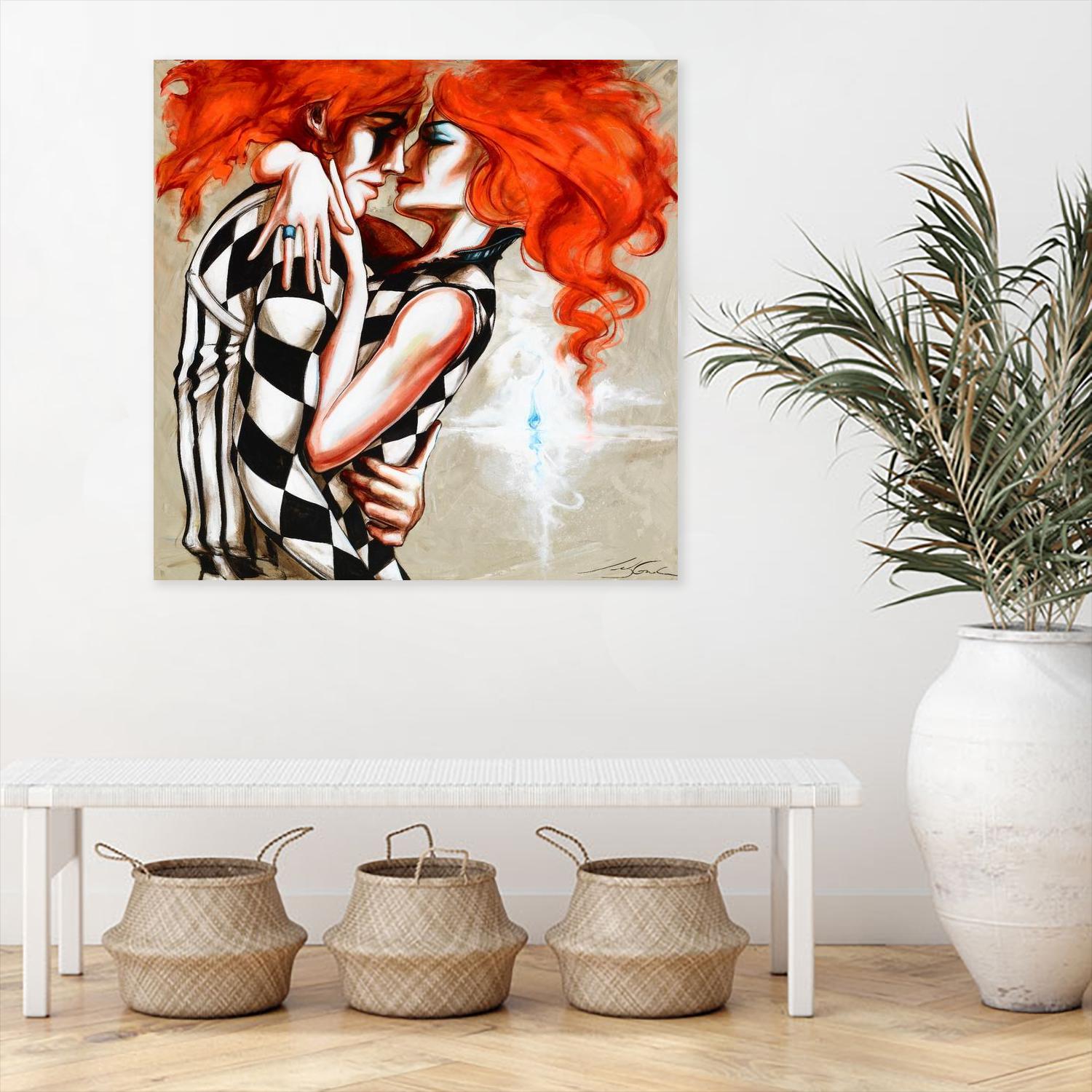 Flame by Marie Andrée Leblond on GIANT ART - orange men and women artistes du québec