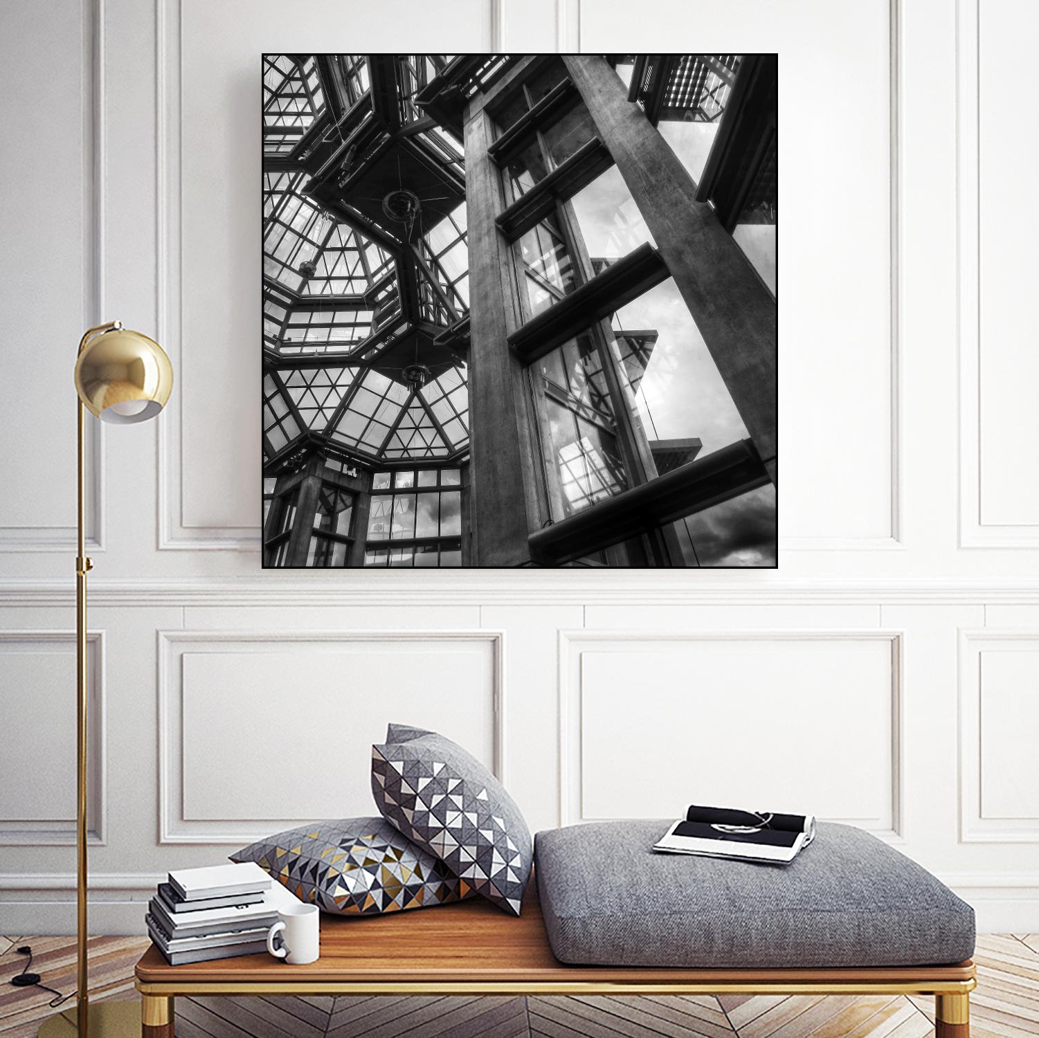 Urban line X by Jean-François Dupuis on GIANT ART - white architectural