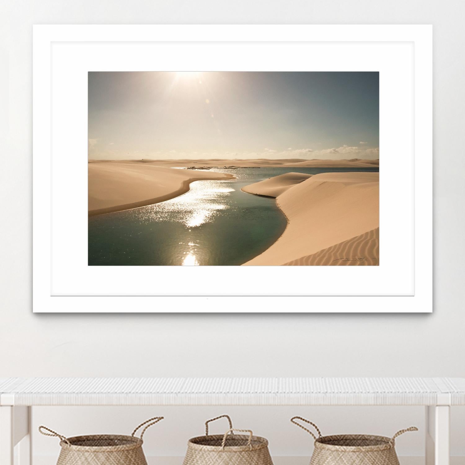 Soft Sunset by Daniel Stanford on GIANT ART - beige landscape sand