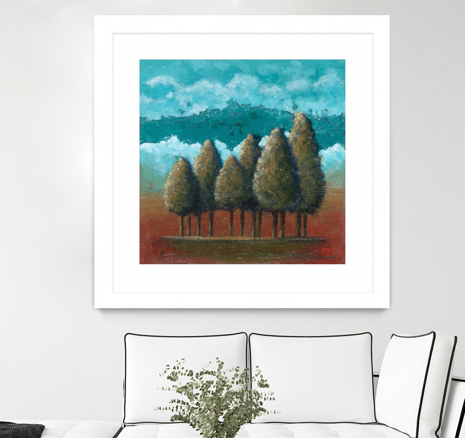 18 juillet 2014 by Marie Claprood on GIANT ART - blue trees