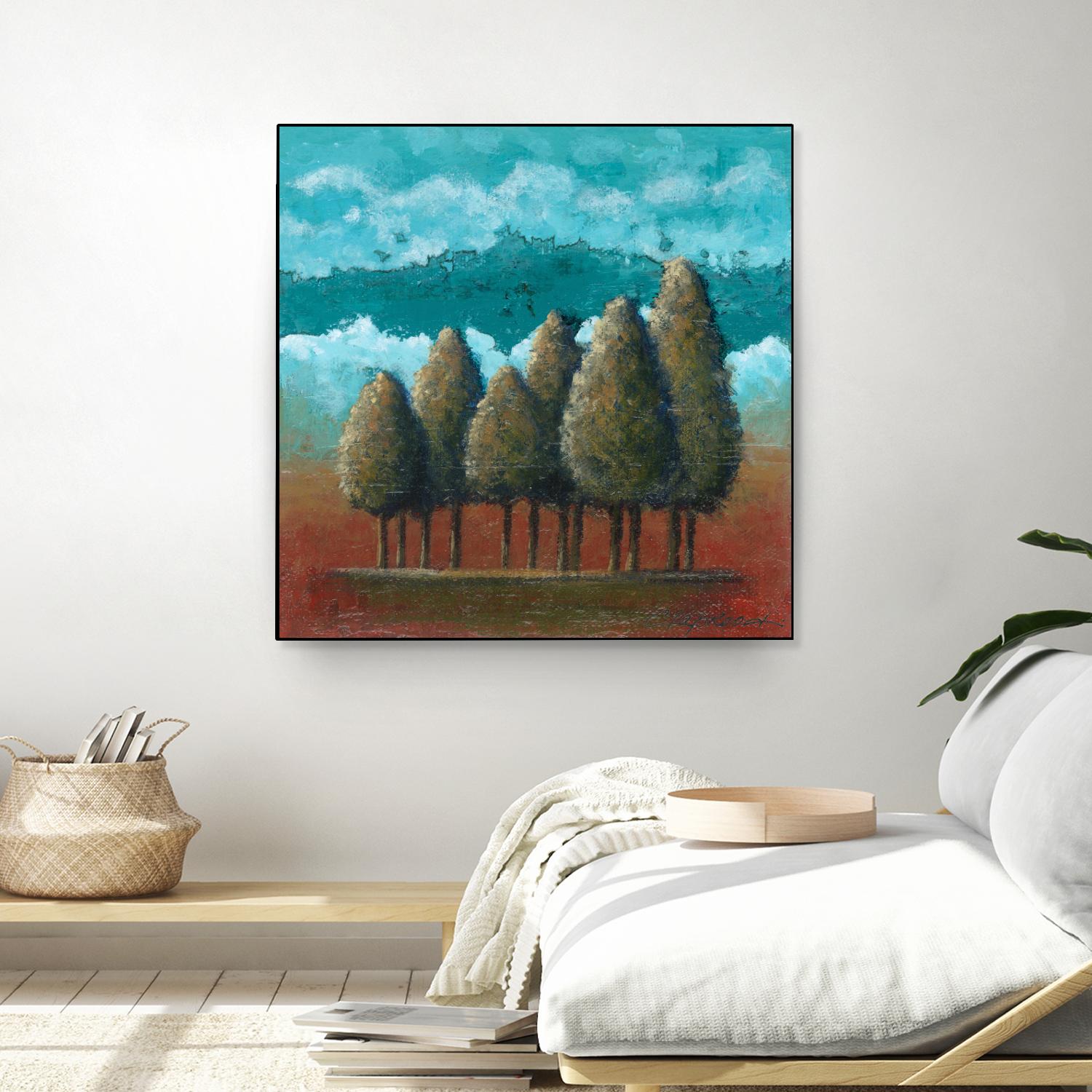 18 juillet 2014 by Marie Claprood on GIANT ART - blue trees