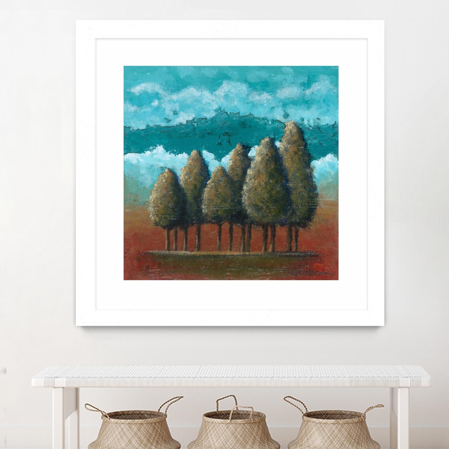 18 juillet 2014 by Marie Claprood on GIANT ART - blue trees