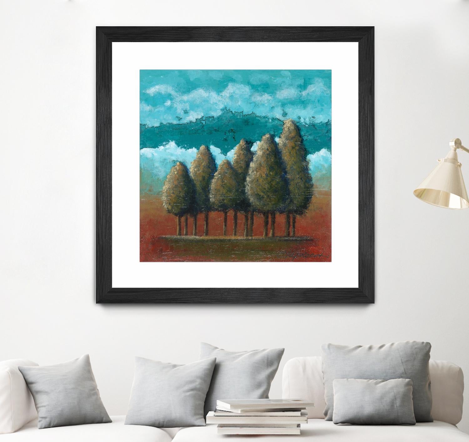 18 juillet 2014 by Marie Claprood on GIANT ART - blue trees