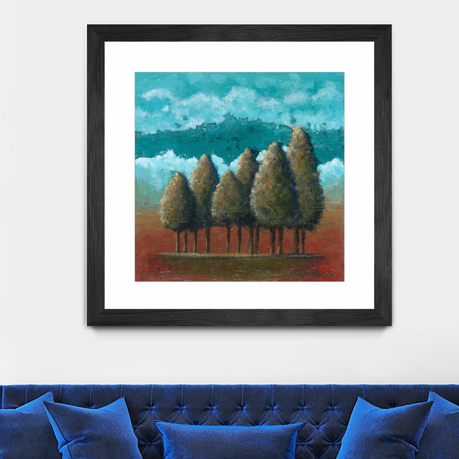 18 juillet 2014 by Marie Claprood on GIANT ART - blue trees