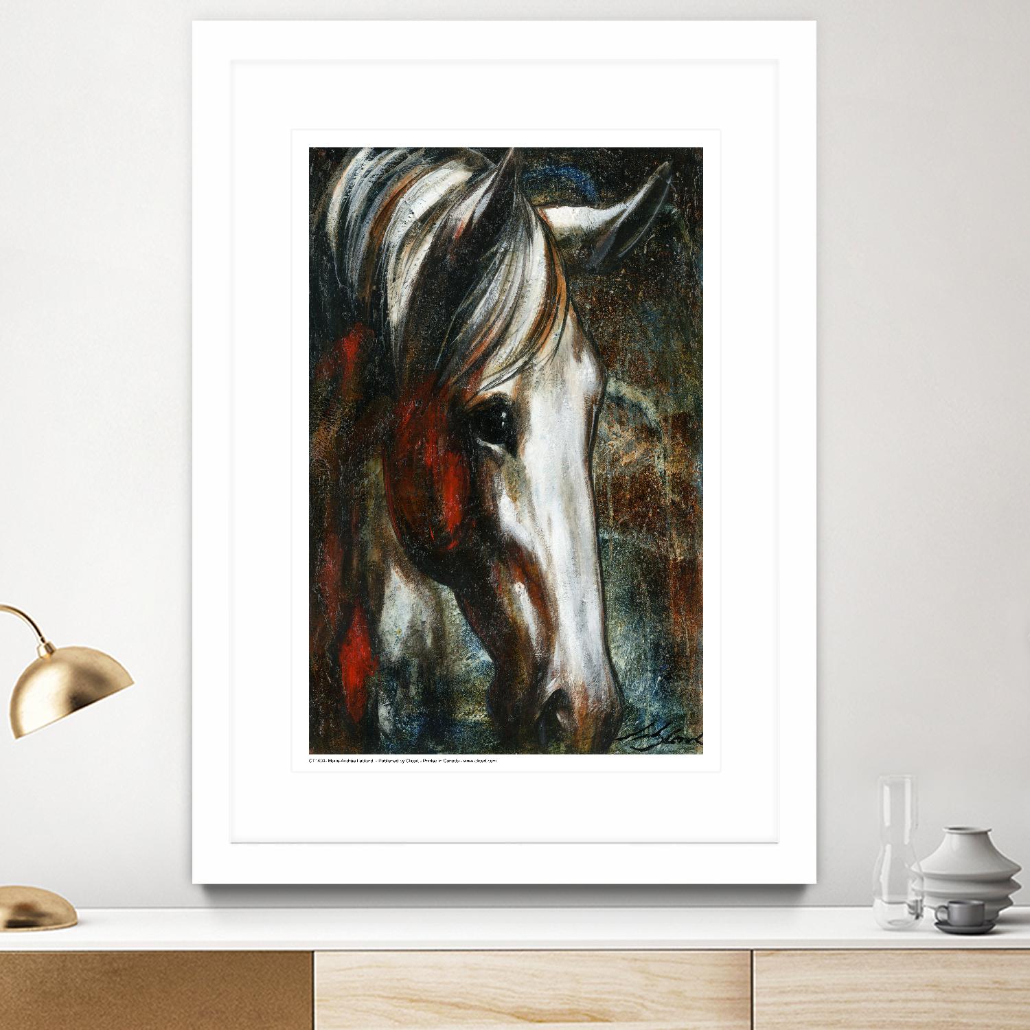 Little White Angel by Marie Andrée Leblond on GIANT ART - red animals