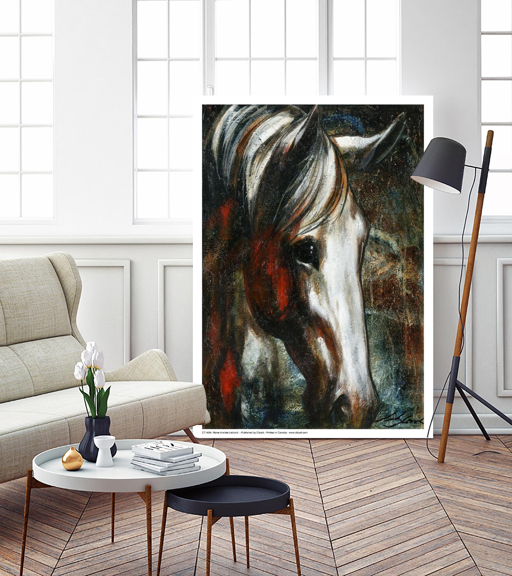 Little White Angel by Marie Andrée Leblond on GIANT ART - red animals