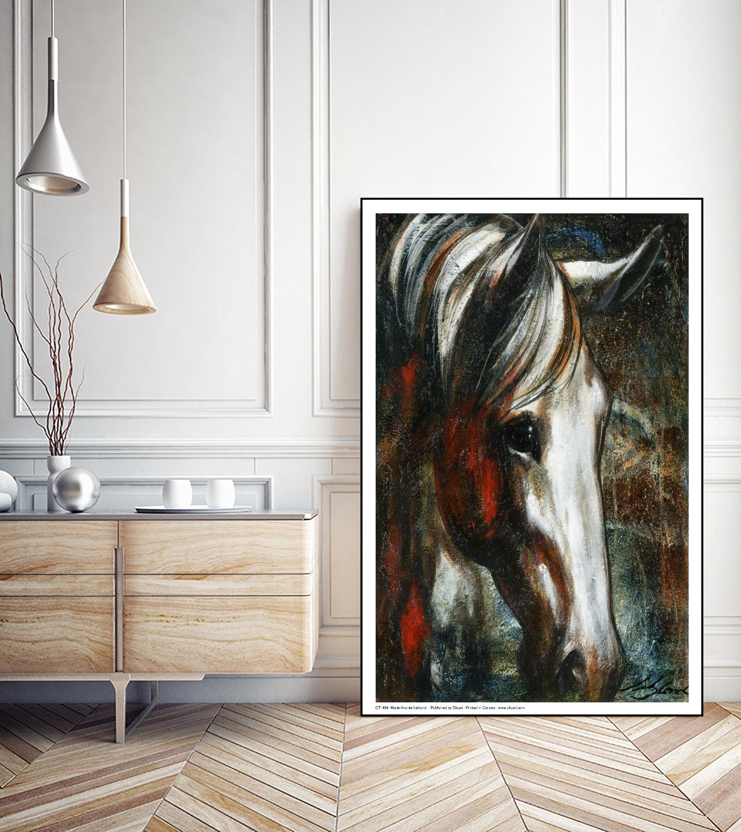 Little White Angel by Marie Andrée Leblond on GIANT ART - red animals