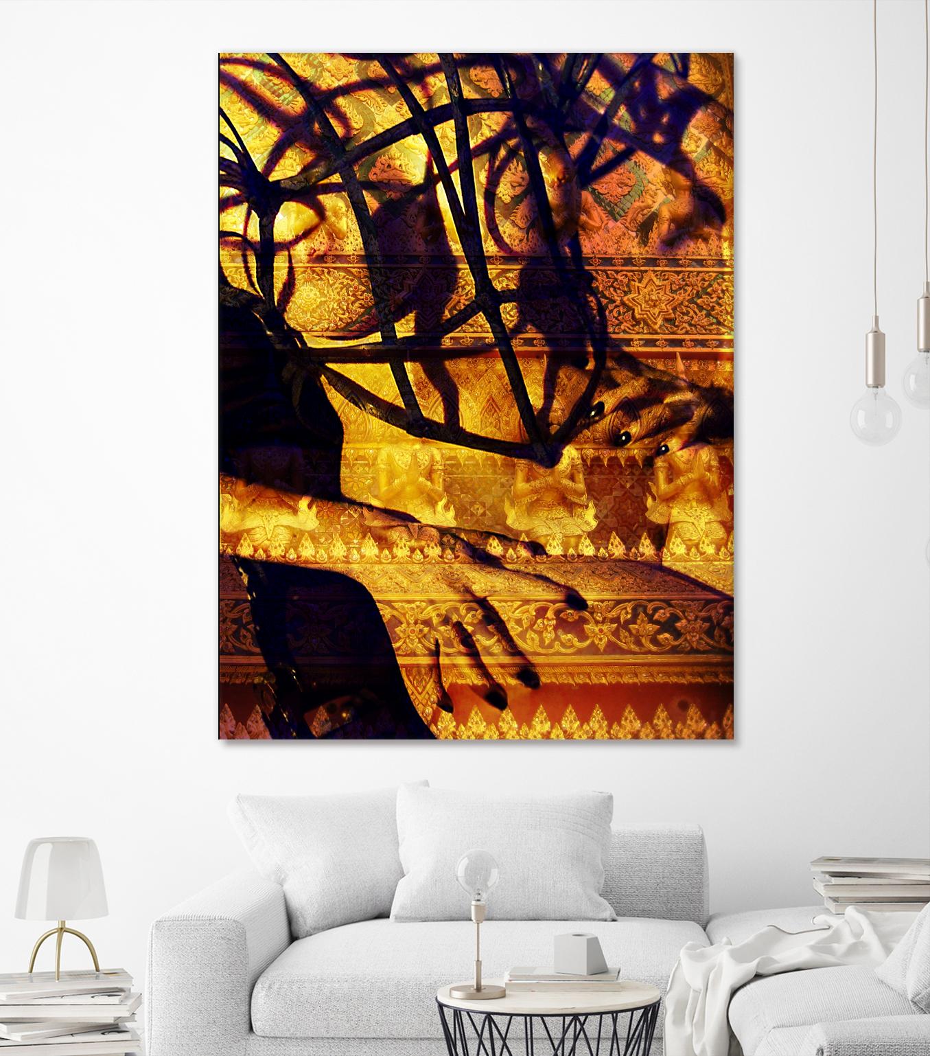 Body Temple Gold by Daniel Stanford on GIANT ART - black photo art