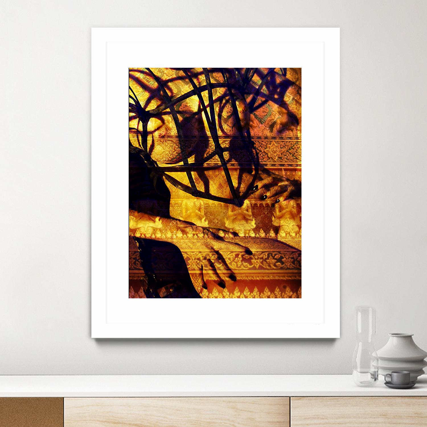 Body Temple Gold by Daniel Stanford on GIANT ART - black photo art