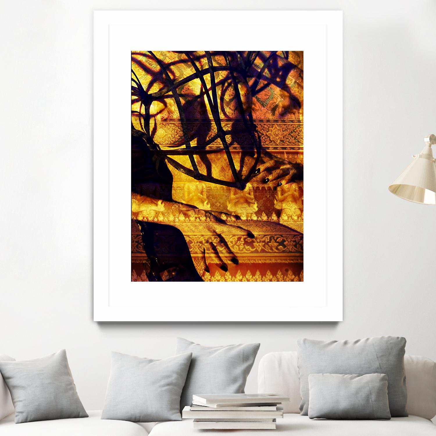Body Temple Gold by Daniel Stanford on GIANT ART - black photo art
