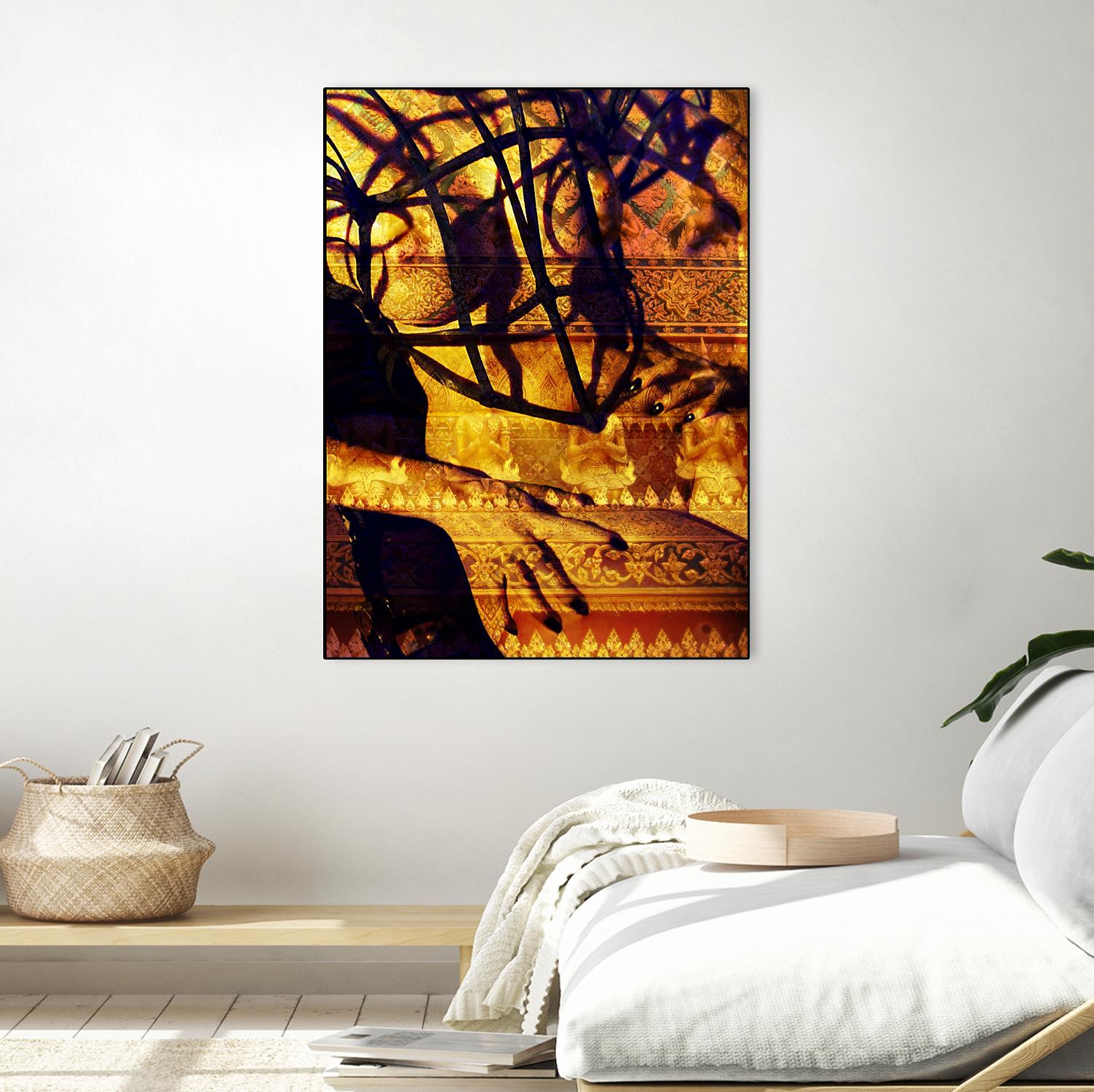 Body Temple Gold by Daniel Stanford on GIANT ART - black photo art