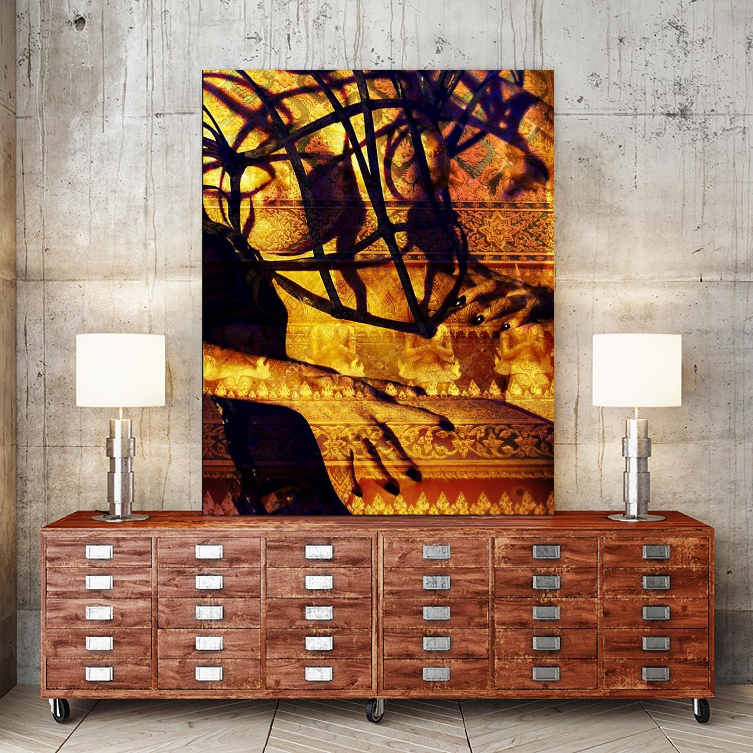 Body Temple Gold by Daniel Stanford on GIANT ART - black photo art