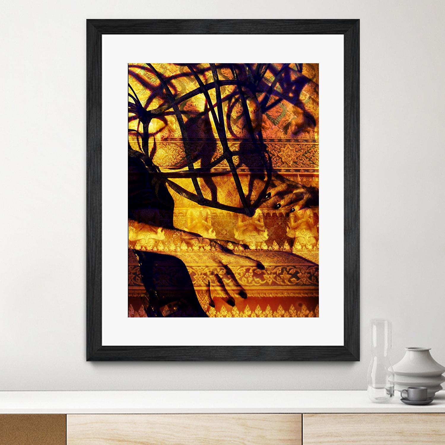 Body Temple Gold by Daniel Stanford on GIANT ART - black photo art