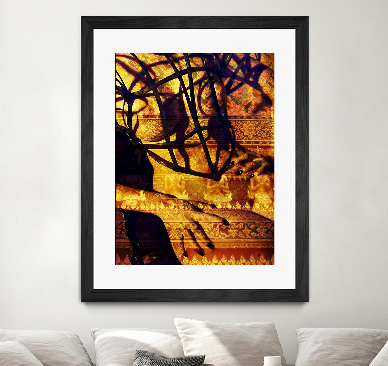 Body Temple Gold by Daniel Stanford on GIANT ART - black photo art